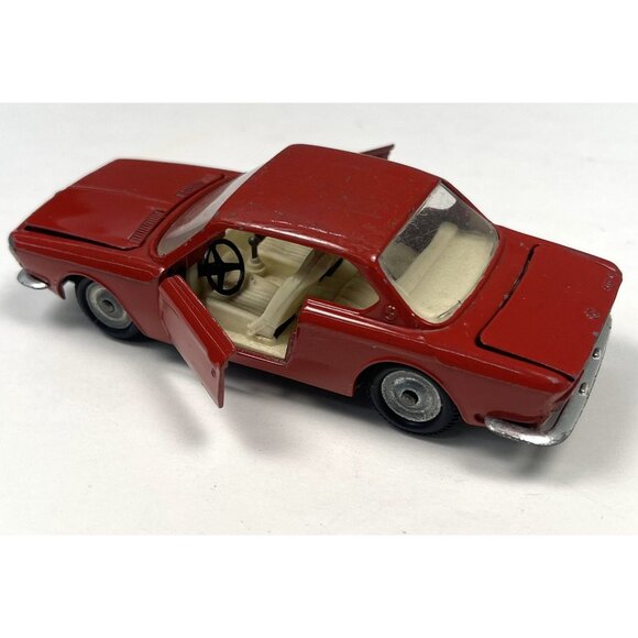 MEBETOYS 4" Red BMW-2000 Coupe Sport 1:43 Diecast Car A-17 Made in Italy *Flaws* - Picture 8 of 10